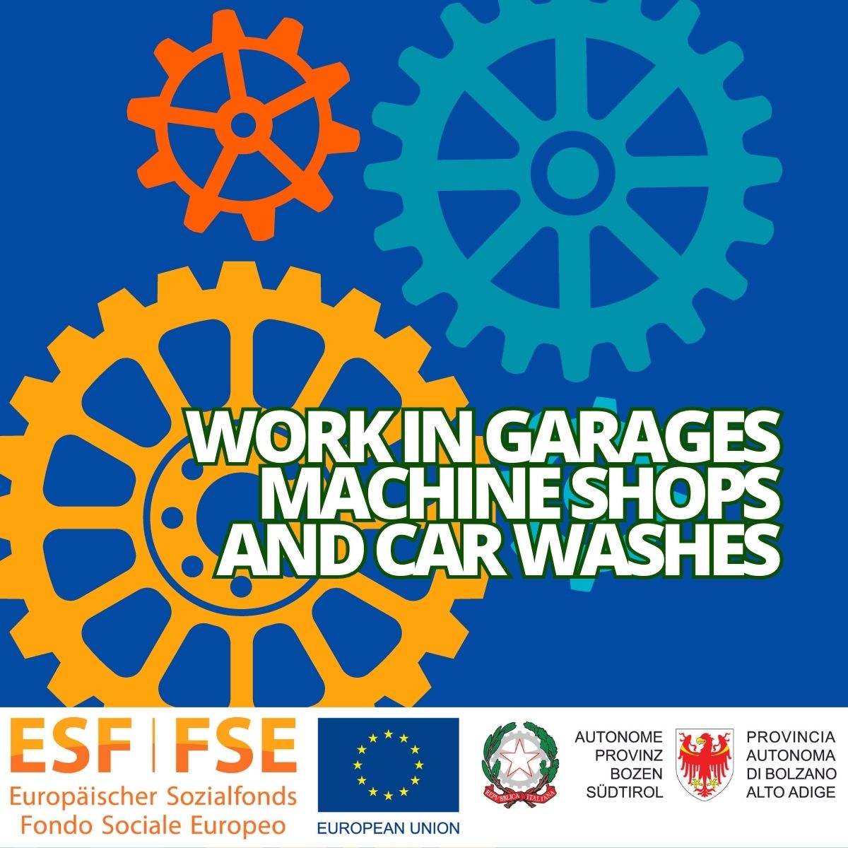 FSE20216 – WORK IN GARAGES, MACHINE SHOPS AND CAR WASHES